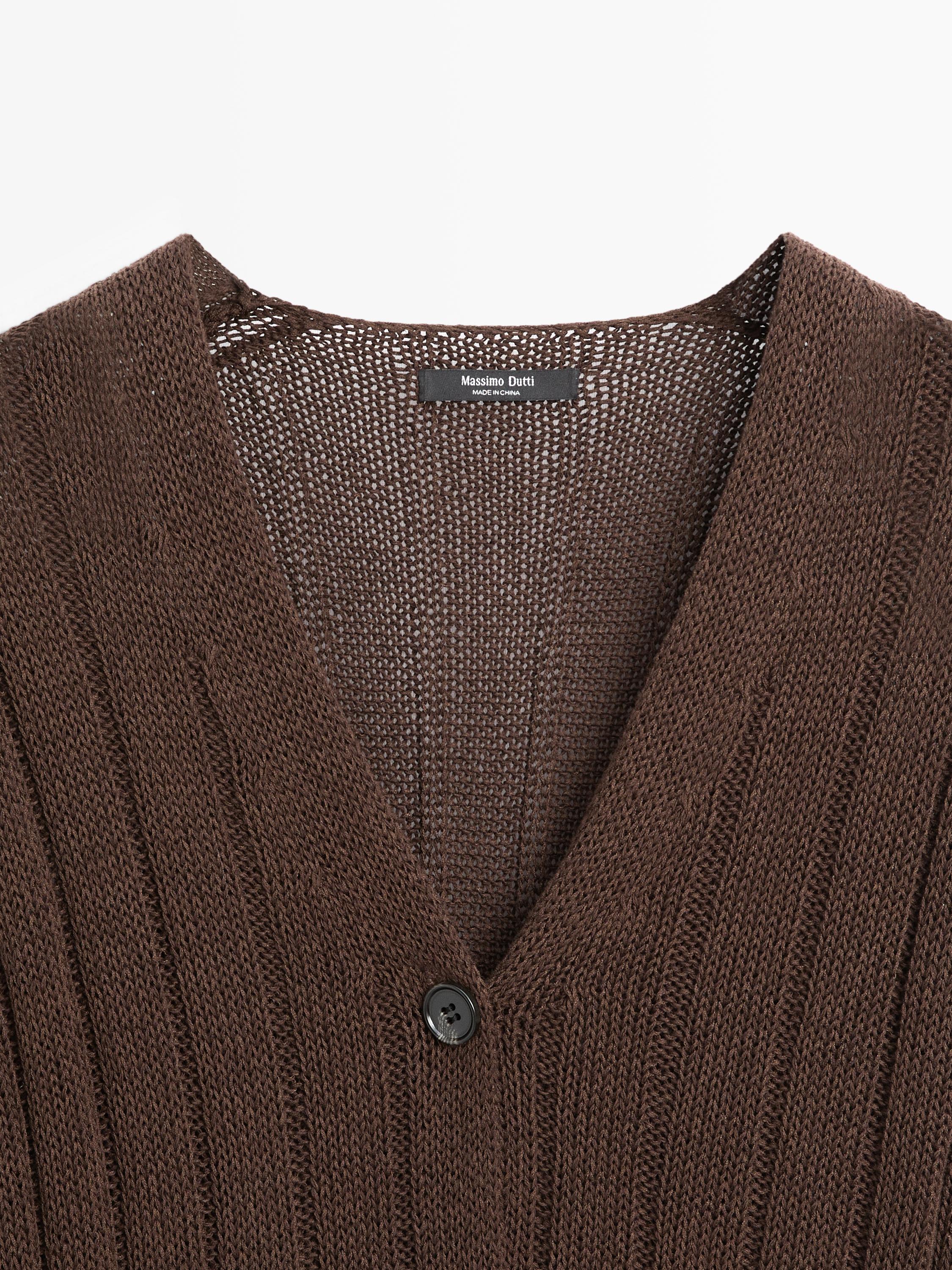 Cardigan en maille avec détail à la taille